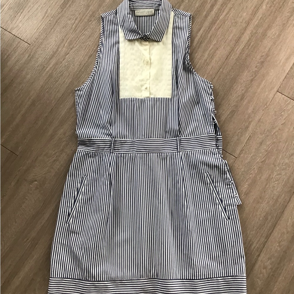 Richard Nicoll navy/white striped dress Size 12